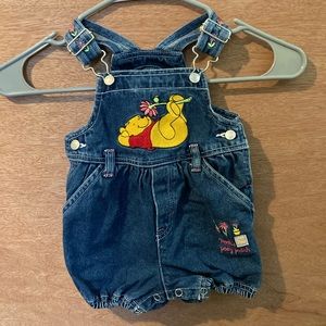 Pooh 100 Acre Overalls 12mo